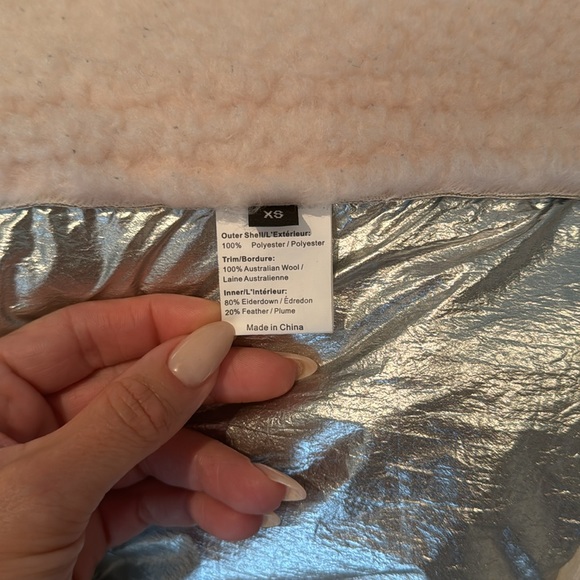 Fyne Jacket Silver With Pink Wool, Size XS - Picture 5 of 6